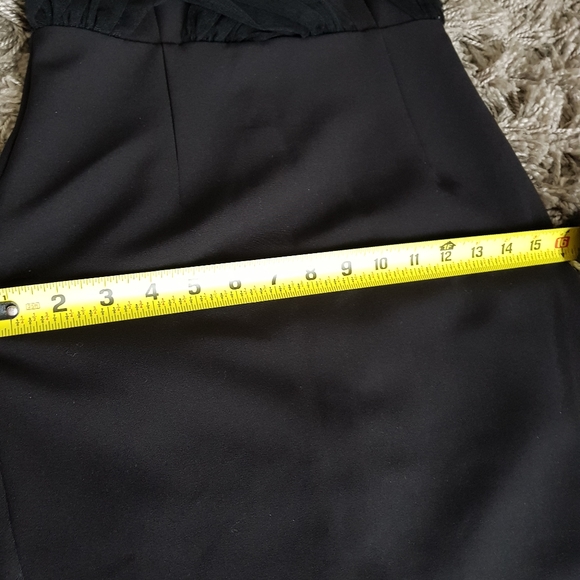 NWT Bianca and Bridgett "Jade" Elegant Midi Black Dress with Tulle Detail - Picture 15 of 16